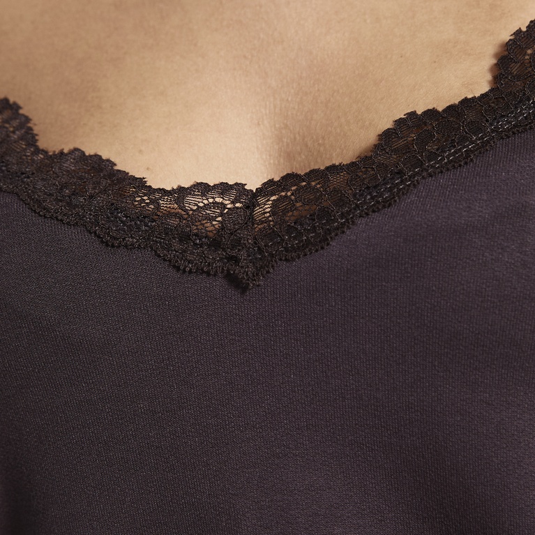Lace singlet "Josie" Brown